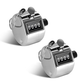 moinkerin 2 x Hand Counters Counter Hand for Inventory, Sports, Marketing, Airplane, Golf