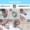 SIMAIYUN 2mm Eyelet Hole Punch Die Tool, Eyelet Setting Tool