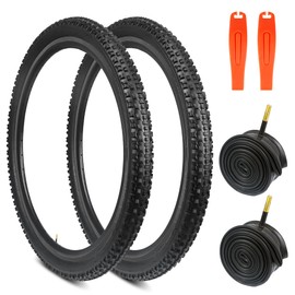WEEROCK 27.5 Inch Bike Tire, 2 Pack 27.5 X 2.1（ETRTO:54-584 mm Bicycle Tires, Mountain Bike Tire Set, with 27.5X 1.75/2.125 Inner Tubes, Folding Bead Replacement Tyre for 27.5 Inch Bicycles MTB