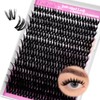 FADLASH Lash Clusters Natural Eyelash Clusters 168Pcs Individual Wispy Lash