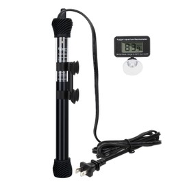 hygger ETL Certification Aquarium Heater, 50W/100W/200W/300W Submersible Fish Tank Thermostat Heater with Firm Double Pair Suction Cups for Coral Saltwater and Freshwater Tank with Thermometer (300W)