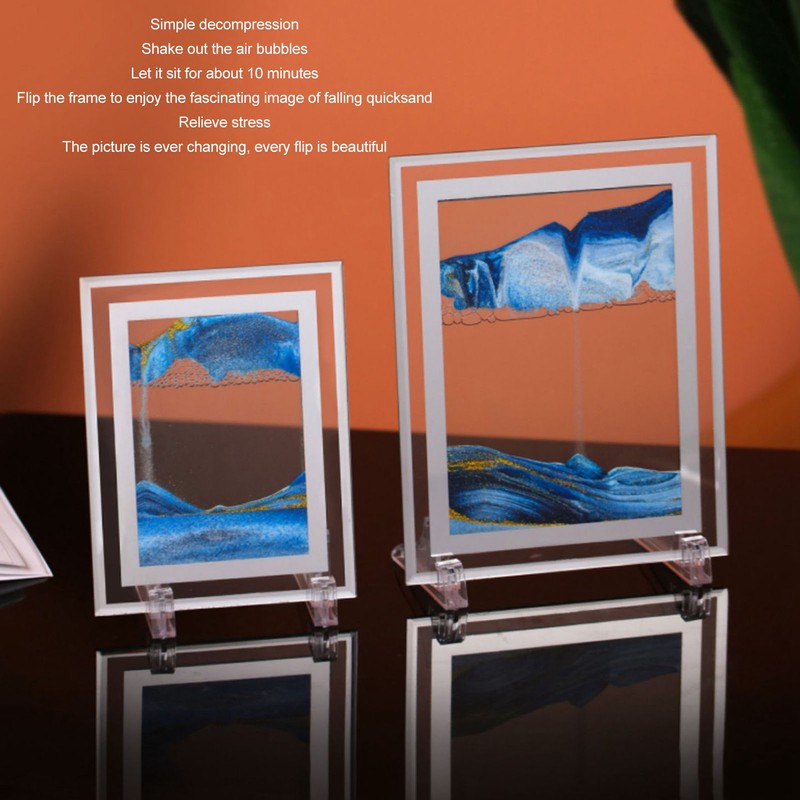 7 Inch Moving Sand Art Picture 3D Deep Sea Dynamic