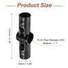 sourcing map 2 Pcs Straight Structural Pipe Connector, 1-1/8" 4-Way