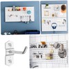 TEHAUX Storage Hole Hooks Square Storage Hook Display Hooks Pegboard