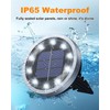 Solar Lights Outdoor Garden, 8 Pack Solar Ground Lights Pathway