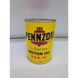 Pennzoil  Vintage NOS  Pennzoil (1) 1qt. HD 30 wt.  Z-7 composite Oil Can Full-unopened