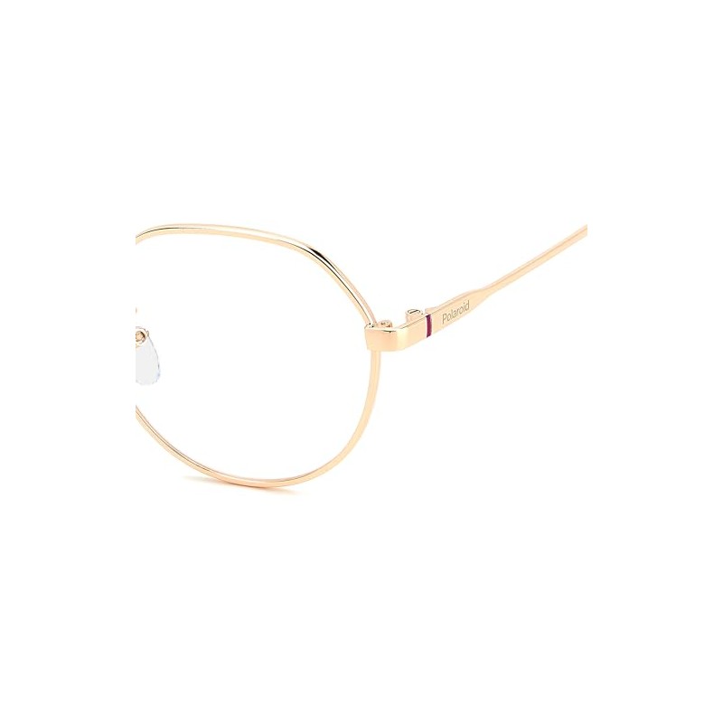 POLAROID Model PLD D490/G Ladies Oval Metal Eyeglass Frame (Includes