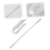 FOMIYES Makeup Palette Set 2pcs Acrylic Handheld Spatulas for Cosmetics