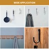 Auvotuis 24Pcs Single Iron Hooks, Decorative J Shaped Wall Mounted