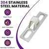 SATUY 2 Pcs Sliding Door Keepers, 304 Stainless Steel Sliding