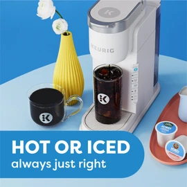 Keurig K-Iced Coffee Maker, Single Serve K-Cup Pod Iced Coffee Maker, With Hot and Cold Coffee Capabilities, Brews Any K-Cup Pod, Gray
