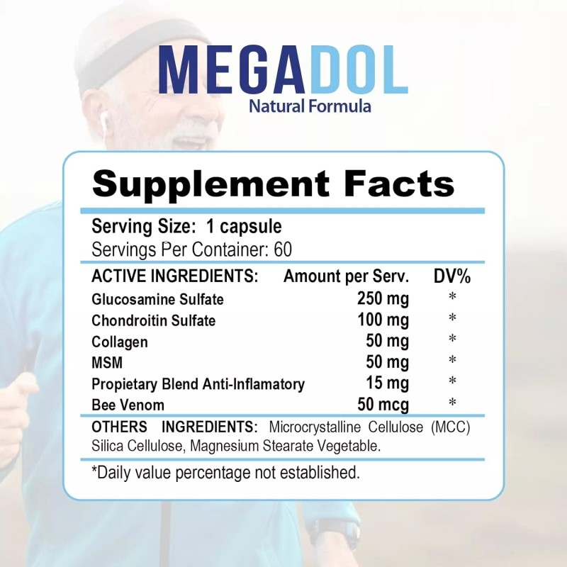 Megadol (2 Bottles) Natural Formula As On TV 100% Original
