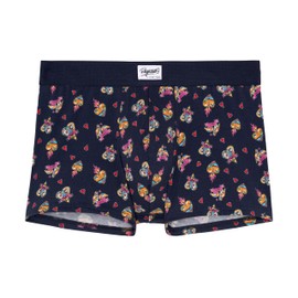 HOM Men's Love Story Boxer Shorts, Navy Print
