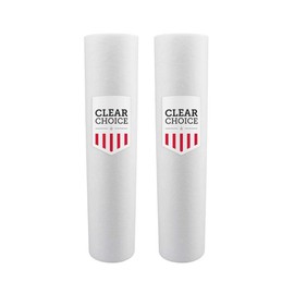 Clear Choice Sediment Water Filter 1 Micron 20 x 4.50" Water Filter Cartridge Replacement 20 inch RO System 155360-43, WHKF-GD25BB, 2-Pk