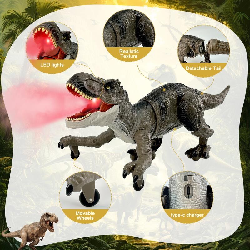 Jurassic Raptor SickleSaur Rex Remote Control Toy, Best Gift for