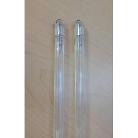 Pack of 2 Wood Tilt Wand for Horizontal Blinds (Closed Loop TIP, Golden Oak)