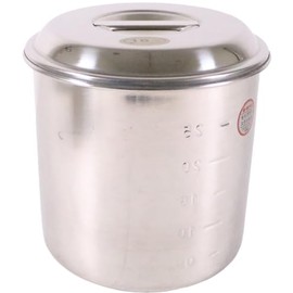 Oya Seisakusho AKT13016 Clover Kitchen Pot, Size 6.3 inches (16 cm), Made of Rust-resistant Stainless Steel, Hygienic, Convenient Graduation, Inner Diameter x Depth 6.3 x 6.3 inches (160 x 160 mm), Capacity (L) 0.1 inches (3.2 mm), Made in Japan, Professional and Commercial Use