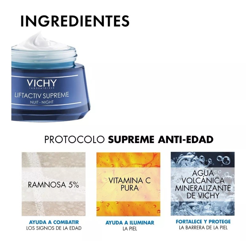 Vichy Crema De Noche Antiedad Vichy Liftactiv Efecto Lifting 50ml