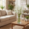20 Pcs White Calla Lily and Baby's Breath Artificial Flower