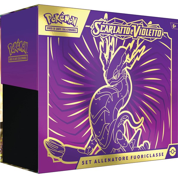 Pokémon Super Player Trainer Set (Miraidon) Scarlet and Violet Expansion (one full length holographic promotional card, nine premium envelopes and accessories)