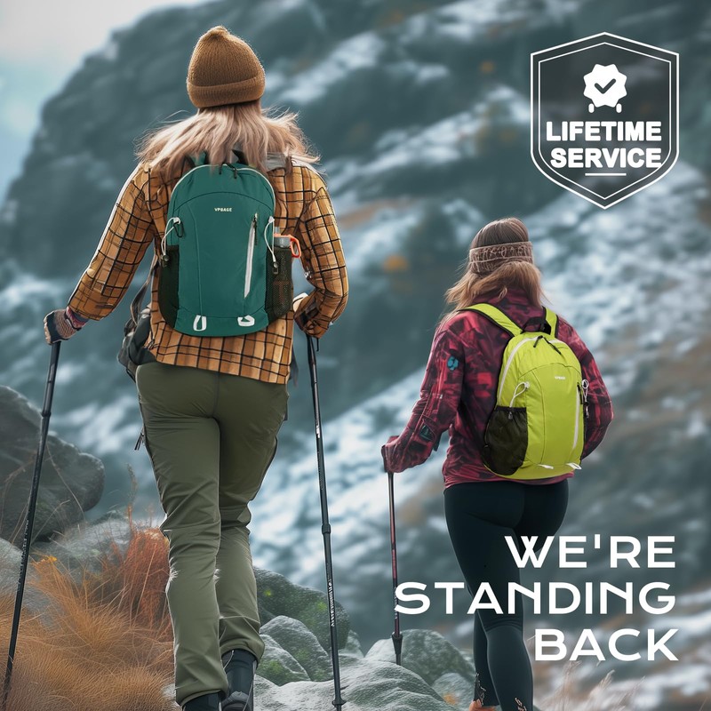 15L Waterproof Hiking Daypack, Small Backpack Travel Outdoor, Lightweight Day