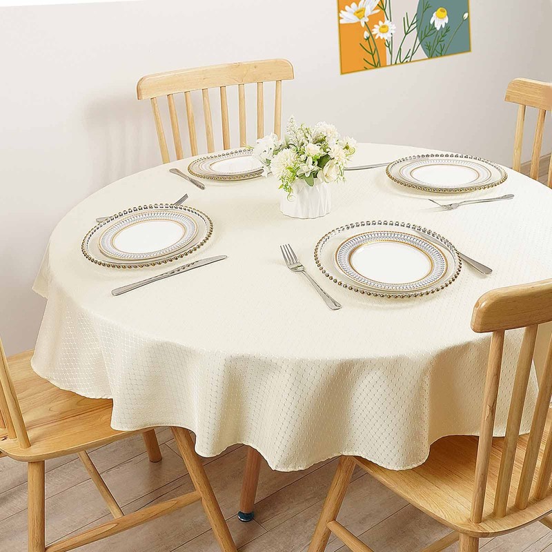 Eternal Beauty Table Cloth Wipe Clean 150 cm Diameter Round