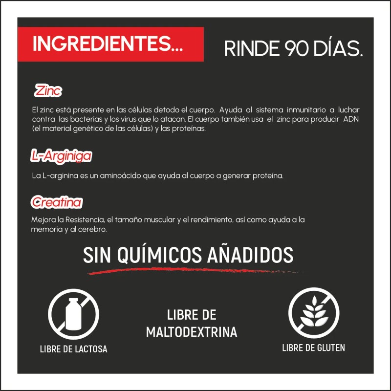 Testo3 Vit Hombre Pronto Efectivo Precursor Natural 180 Cap Sin