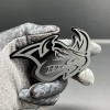Emblem Badge 2pcs Rhino Badges Emblem Black Mate Black BADGES
