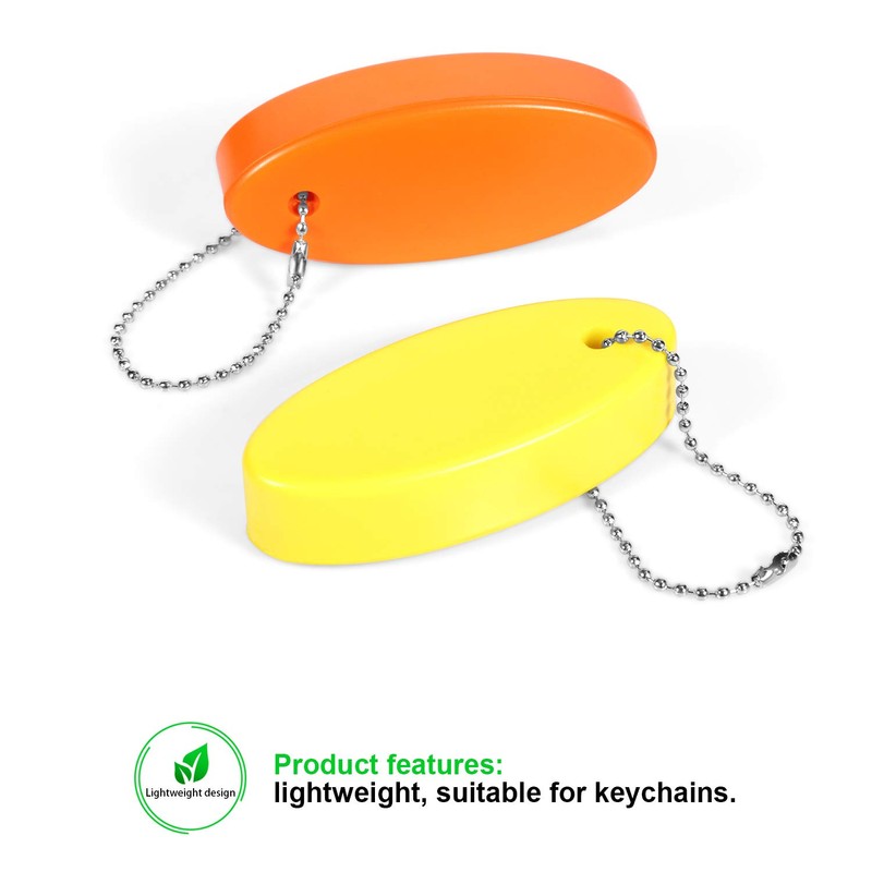 Foam Floating Keychain Oval Float Key Ring Key Float Foam