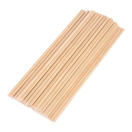 UUYYEO 100 Pcs Wooden Crafting Dowels Small Dowel Rods Craft Rods Sticks Round DIY Stick Unfinished Natural Stick Small Hardwood Sticks 30 cm
