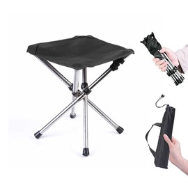 Portable Lightweight Folding Stool, Camping Chair, Foldable Outdoor Stool, Ultralight Camping Folding Stool, Outdoor Stool, Camping Stool for Camping, Outdoor, Concerts, Fishing, Hiking