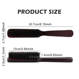 Boar Bristle Wood Beard Brush for Men’s Grooming and Care, Gift for Men to Straighten and Promote Beard Growth