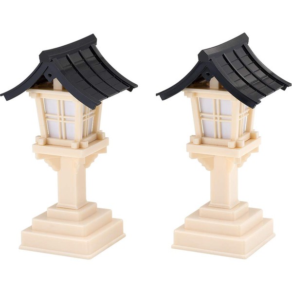 Butsudanya Takita Shoten Kasuga Lantern (Black Roof) (1 Pair) (Height