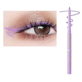 Waterproof Eyeliner Pencil | Twistable Soft & Smudge-Proof Makeup Pen | Long-Lasting Creamy Eye Liner for Waterline & Eye Definition | Metallic & Matte Shades for Women - Lilac
