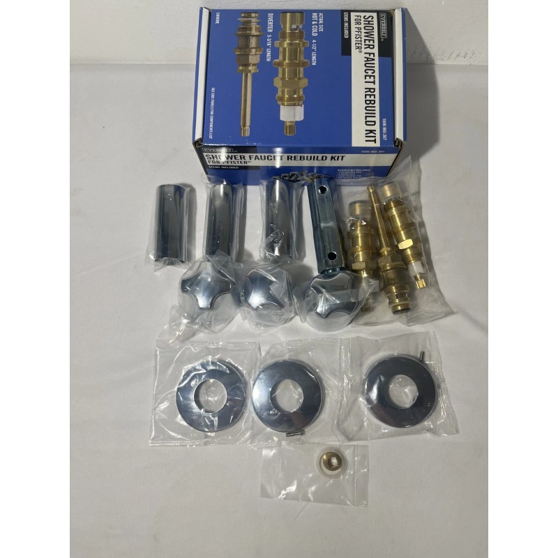 Everbilt 3-Handle Shower Valve Rebuild Kit with Ceramic Stems-10069652
