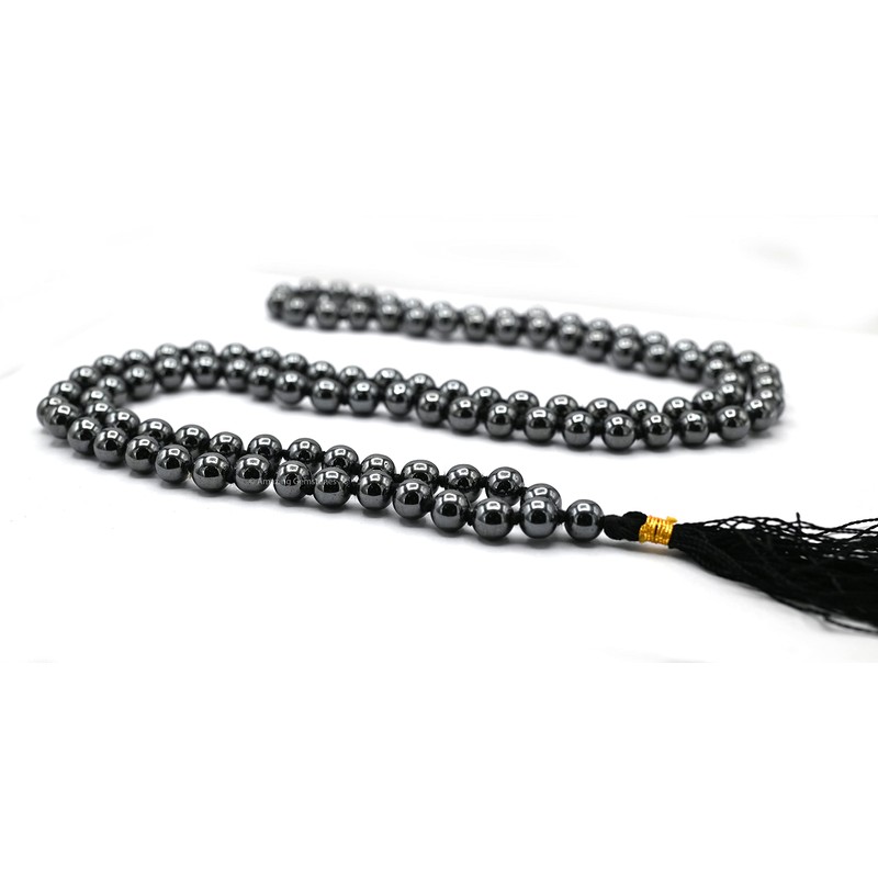 Japa Mala 108 Prayer Beads Necklace and Wrist Mala Bracelet