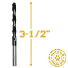 15/64 Inch Drill Bit (3 Pack) Industrial Grade M35 Cobalt Titanium Aluminum Nitrite - 15/64" Diameter & Total Length of 3-1/2" with Working Length of 2" Easily Drill Into Metal, Steel, & Aluminum