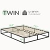 Novilla Twin Bed Frame, Metal Platform Bed Frame, Sturdy Metal