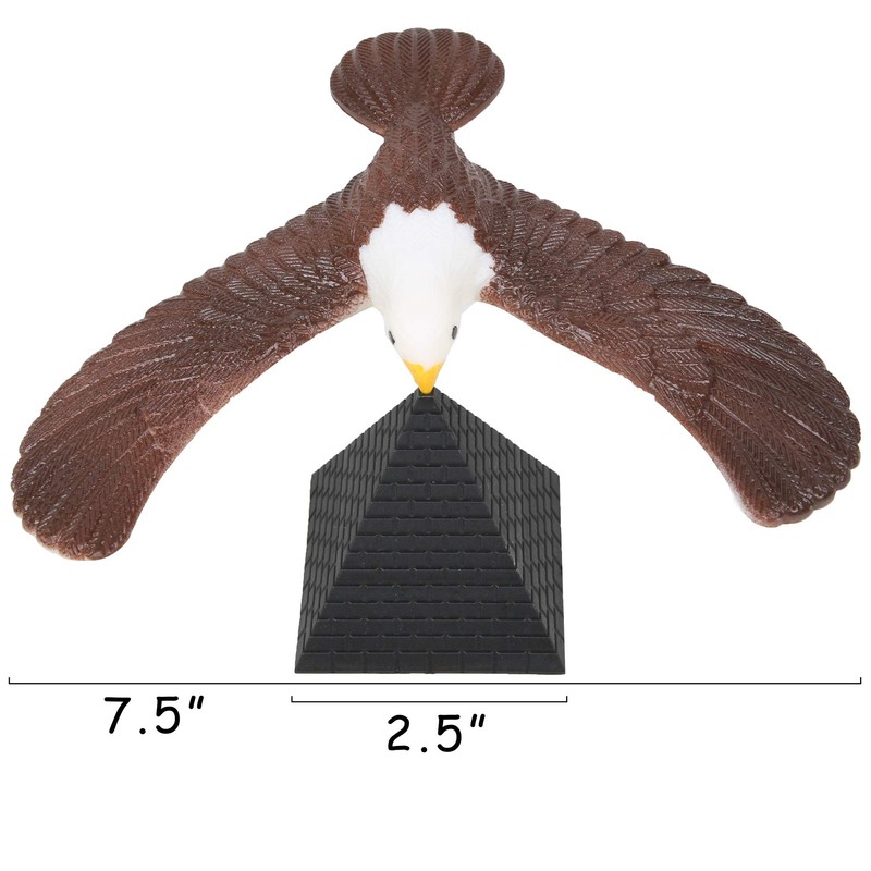 PROLOSO 2 Pcs Balancing Bird Balance Eagle Wingspan with Pyramid