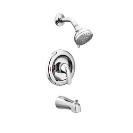 Moen 82603 Tub & Shower Adler 1-Handle 4-Spray Tub and Shower Faucet with Valve in Chrome