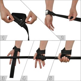 Correa de muñeca de elevación de 26 pulgadas, para entrenamiento de fuerza, para levantamiento de pesas, culturismo, levantamiento de potencia, entrenamiento de fuerza