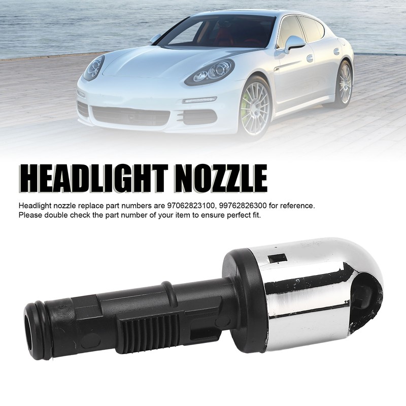 Headlight Headlamp Washer Nozzle Head Spray Jet 99762826300 Efficient Cleaning