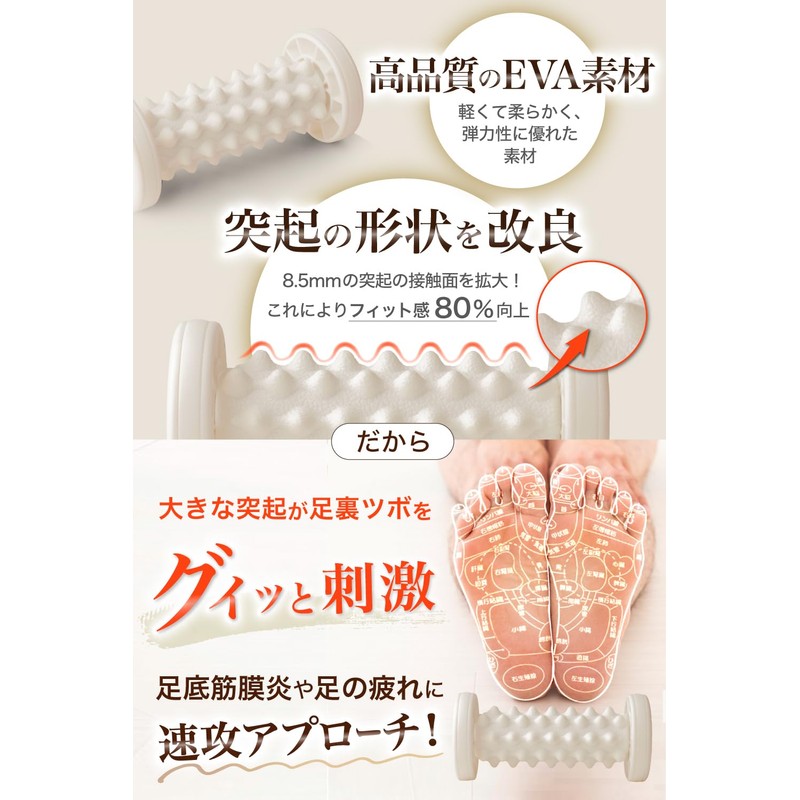 MyComofort Foot Massage Device with Self-Care Instruction Manual (Black)