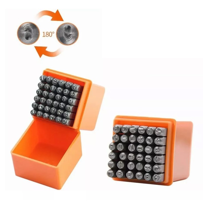 37 Pcs Steel Stamp Set 26 Letters 9 Numbers 1