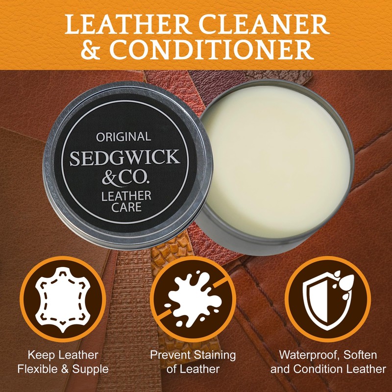 Huntley Equestrian Sedgwick All Natural Leather Care| Leather Conditioner| Leather