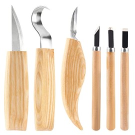 Wood Whittling Kit 6PCS Professional and High Performance Stainless Steel Tools Set âfor Beginner Carving for Adults and Kids Beginners Wood Carving Kit Set