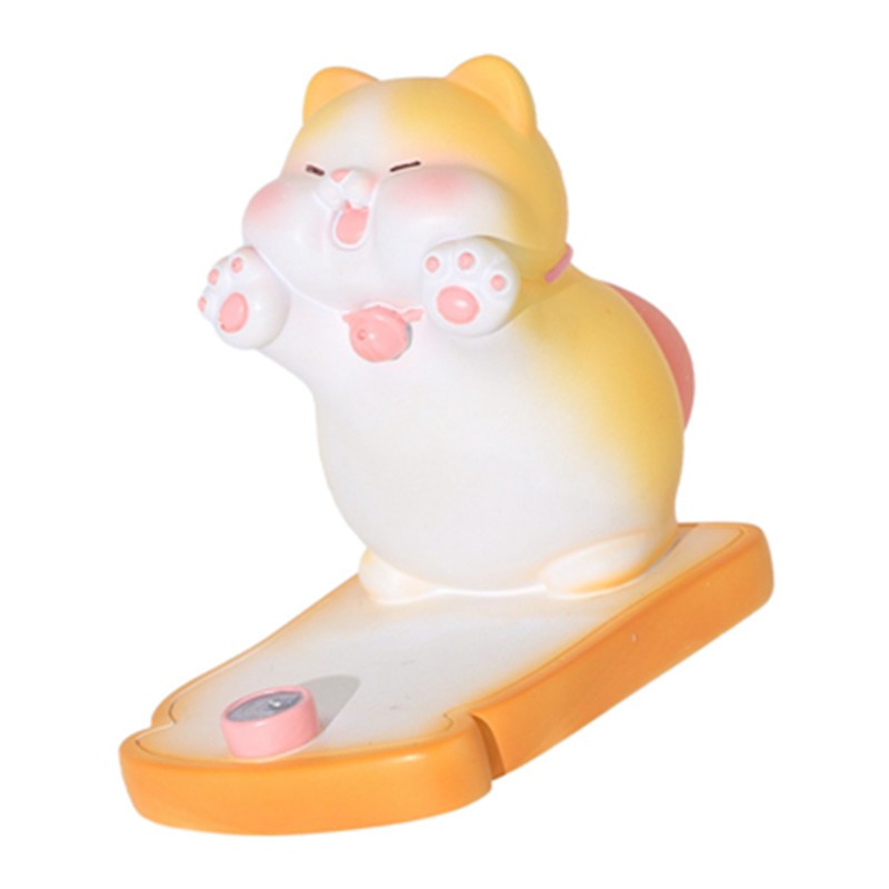 Cute Cat Cellphone Holder Resin Mini Portable Mobile Phone Stand