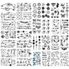 Bana Flor Tatuajes Temporales Impermeable Mujer Hombro Clavícula Sexy Tatuaje