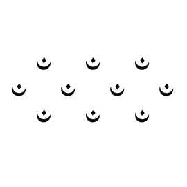 Comet Busters Beautiful Black Indian Moon Bindis Face Jewels (BIN060)