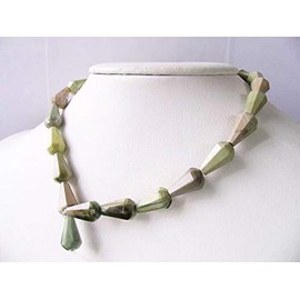 Pastel Owyhee Jasper Faceted Teardrop 17x9mm Bead Strand 110556A for Jewelry Making